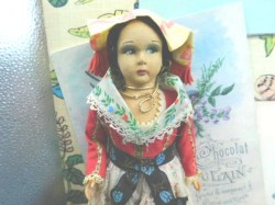 italian felt doll headdress a